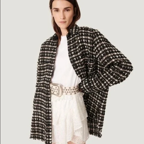 Iro Leopold Oversized Woven Tweed Overshirt